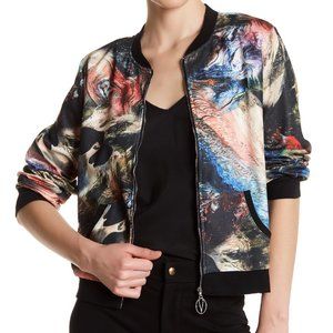 NWT Vertigo Water Marks Bomber Jacket